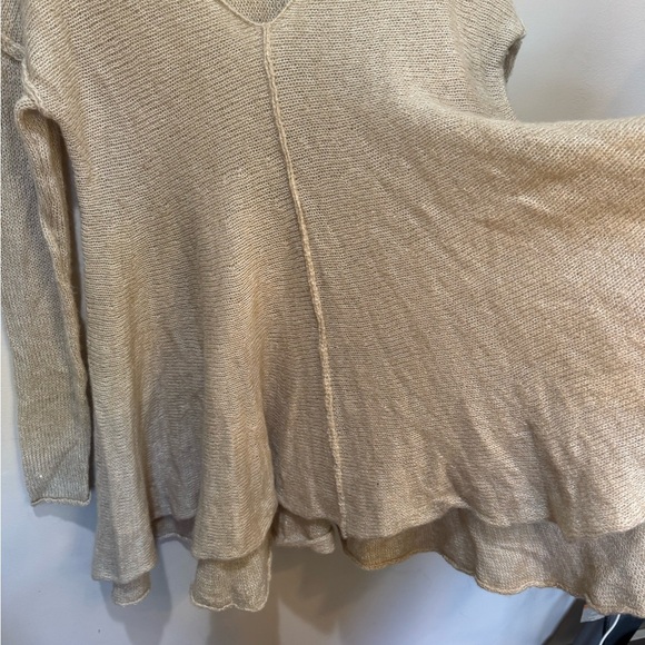 FREE PEOPLE oatmeal tunic sweater dress Dancing in the Forest Sweater‎ sz Small - Picture 6 of 8